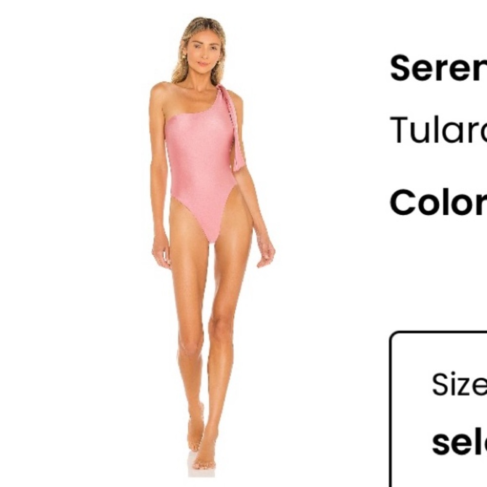 Tularosa Serena one piece bathing suit in Rosewood Pink - Mediun